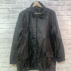 Vintage Tudor Court Hooded Zip Up Wind Breaker Large